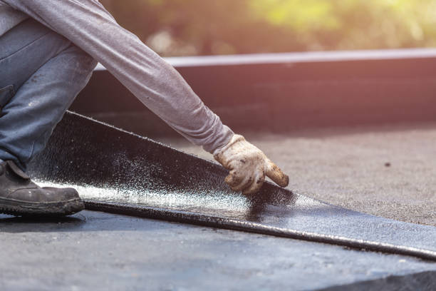 Professional Exterior Waterproofing technician working in New Knoxville, OH